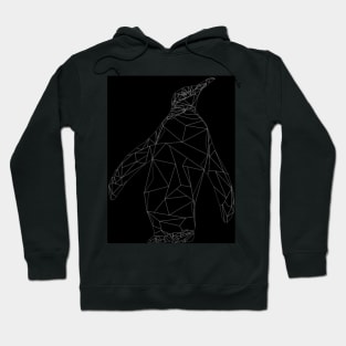 Black Geo-Penguin Hoodie